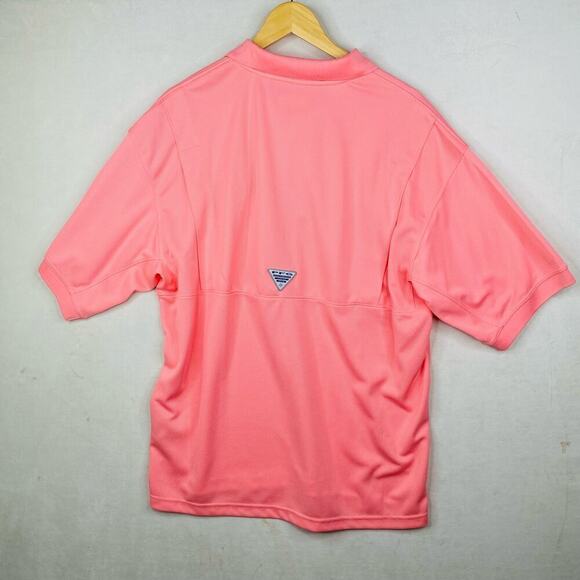 NWT Columbia PFG Bubblegum Pink Better Cast Polo Short Sleeve Vented Size Large - Picture 5 of 5